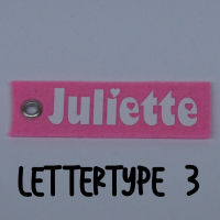 Sleutelhanger VILT met naam (tweezijdig bedrukt)